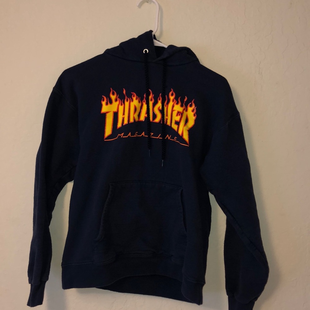 Navy Thrasher Hoodie
